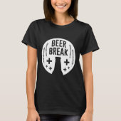 ビール割り先住民飲ビールはメンズワインBで作る Tシャツ (正面)