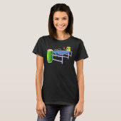 ビール卓球選手ゲームスポーツピンポン Tシャツ (正面フル)