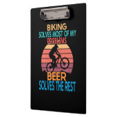 ビール及びサイクリング誕生日 クリップボード (左)