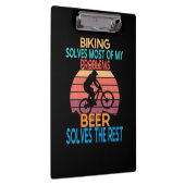 ビール及びサイクリング誕生日 クリップボード (右)