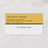 ビール及びレストランテーマ 名刺 (裏面)