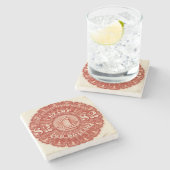 ビール収入印紙$2 ストーンコースター (横)