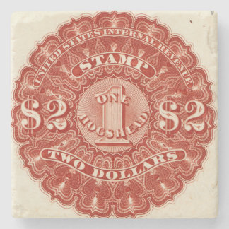 ビール収入印紙$2 ストーンコースター