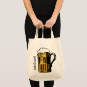 ビール名前をカスタムするのトートバックのガラス トートバッグ (正面(商品))