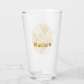 ビール名前をカスタムするのパイントガラス タンブラーグラス (裏面)