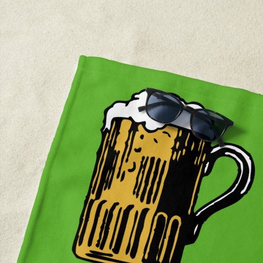 ビール名前をカスタムする及び色のビーチタオル ビーチタオル (インサイチュ)