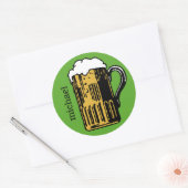 ビール名前をカスタムする&カラーシールのグラス ラウンドシール (封筒)