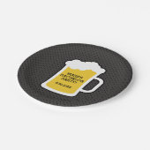 ビール味見のバチュラーパーティ ペーパープレート (アングル)