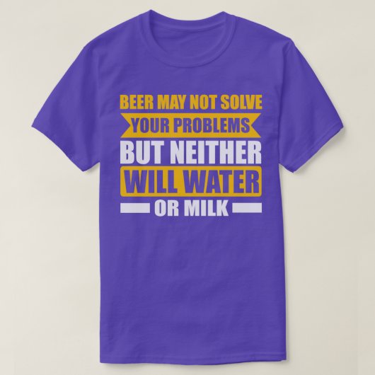 ビール問題なし Tシャツ (デザイン正面)