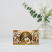 ビール国民の飲み物のヴィンテージのレトロ 名刺 (スタンド正面)