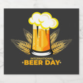 ビール国際的の日 ビールラベル (シングルラベル)