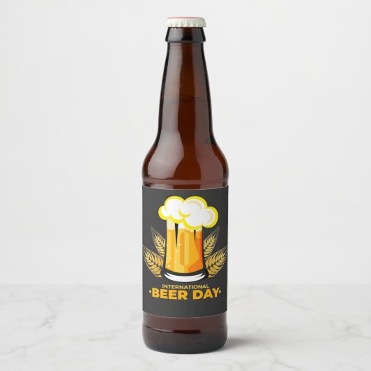 ビール国際的の日 ビールラベル (正面)