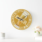 ビール壁時計 ラージ壁時計 (ホーム)