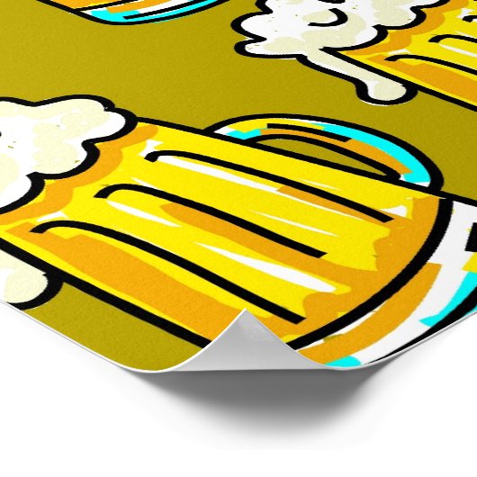 ビール壁紙 ポスター (角)