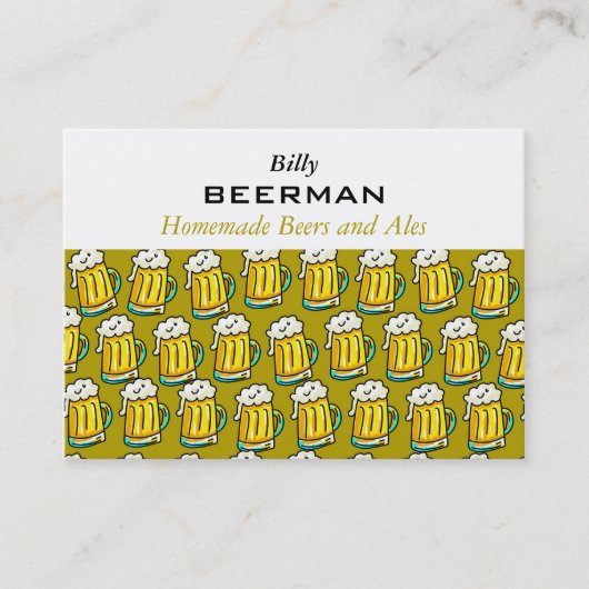 ビール壁紙 名刺 (正面)