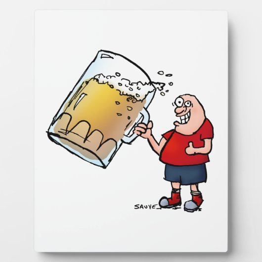 ビール大好きおじさん フォトプラーク (正面)