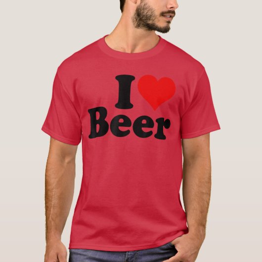 ビール大好き ビール愛してる 1 Tシャツ (正面)