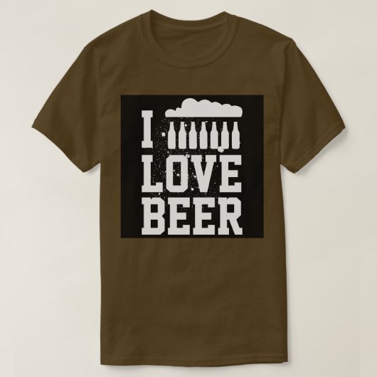 ビール大好き Tシャツ (デザイン正面)