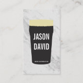 ビール大理石の太ったパイント 名刺 (正面)