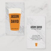 ビール大理石パイント 名刺 (正面/裏面)