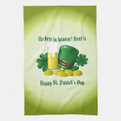 ビール天国なし キッチンタオル (縦)