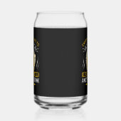 ビール好きおもしろいのワードアート ガラス缶 (左)