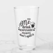 ビール好きおもしろいのワードアート タンブラーグラス (正面)