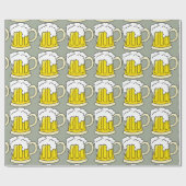 ビール好きおもしろいビアマグ ラッピングペーパー (フラット)