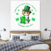 ビール好きでケール静かのおもしろい方が好い キャンバスプリント (インサイチュ (寝室))