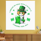 ビール好きでケール静かのおもしろい方が好い キャンバスプリント (インサイチュ (リビング))