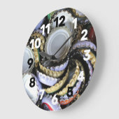 ビール好きでトレンディーが大好き ラージ壁時計 (傾斜)