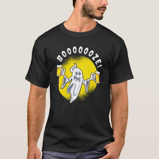 ビール好きなお化け Tシャツ (正面)