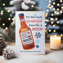 ビール好きのための楽しいクリスマスデザイン