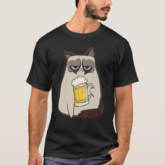 ビール好きのための365日ネコスタイル Tシャツ (正面)