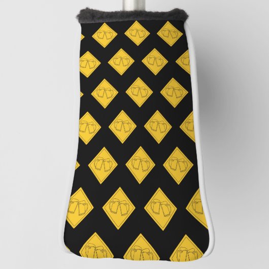 ビール好きのサイン ゴルフヘッドカバー (回転90)