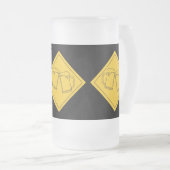 ビール好きのサイン フロストグラスビールジョッキ (正面右)