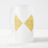 ビール好きのサイン フロストグラスビールジョッキ (正面左)