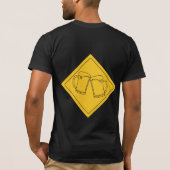 ビール好きのサイン Tシャツ (裏面)