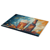 ビール好きのビールとマグウォーターの色 カッティングボード (角)