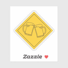 ビール好きの看板 シール