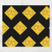 ビール好きの看板 ビールラベル (シングルラベル)