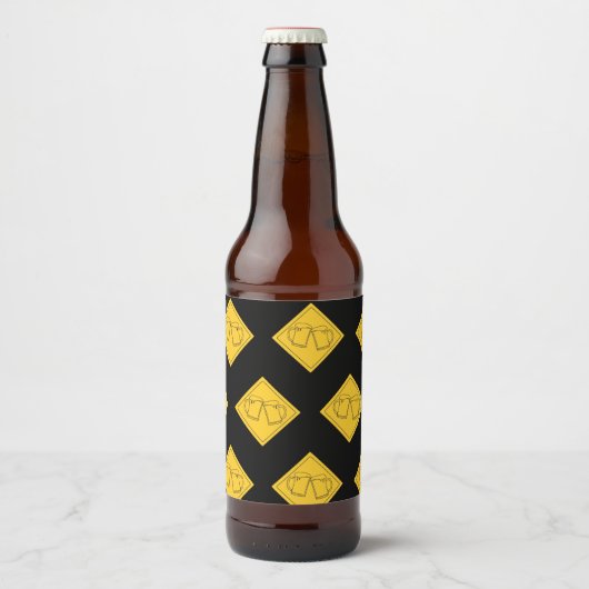 ビール好きの看板 ビールラベル (正面)