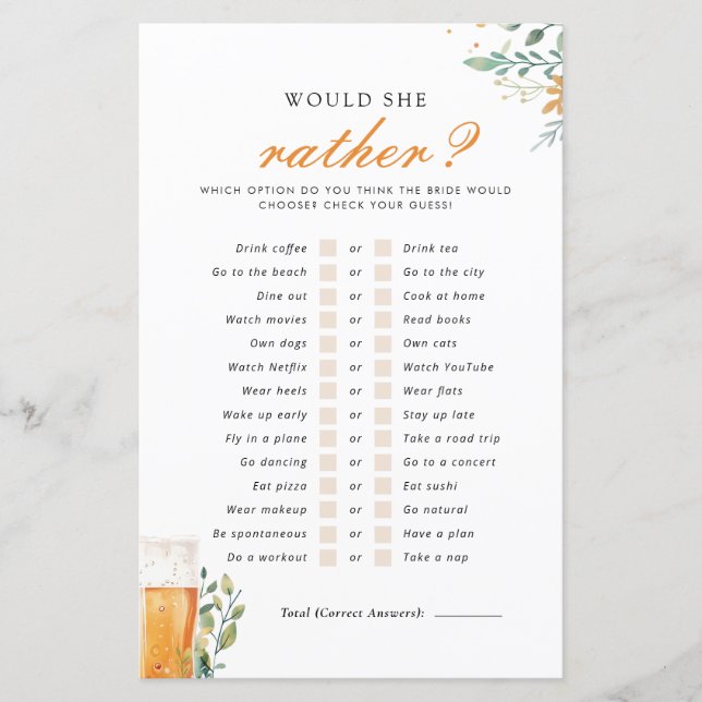 ビール好きは醸造する彼女はむしろブライダルゲーム (正面)