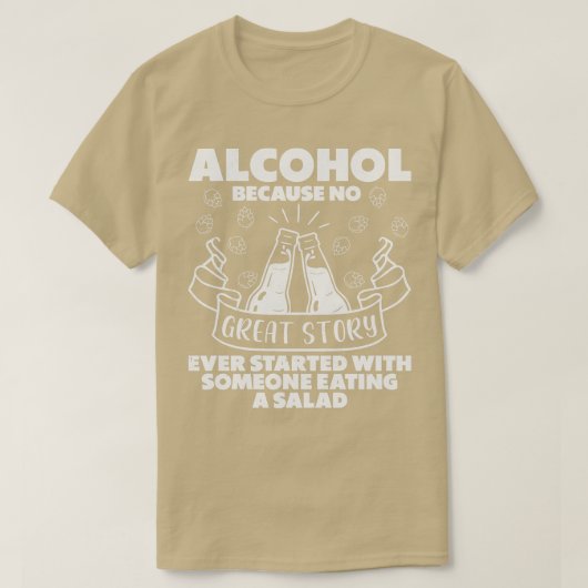 ビール好きアルコール飲みビールパーティー Tシャツ (デザイン正面)