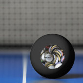 ビール好きカッコいいとトレンディー 卓球ボール (ネット)