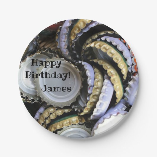 ビール好きカッコいいとトレンディーI Love Beer ペーパープレート (正面)