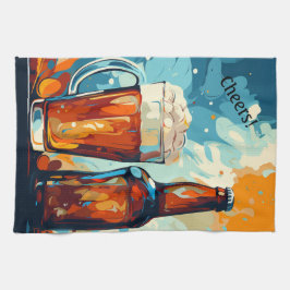 ビール好きペルソライズ キッチンタオル