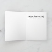 ビール好きホッピービールデイドリンカー誕生日 カード (内部)