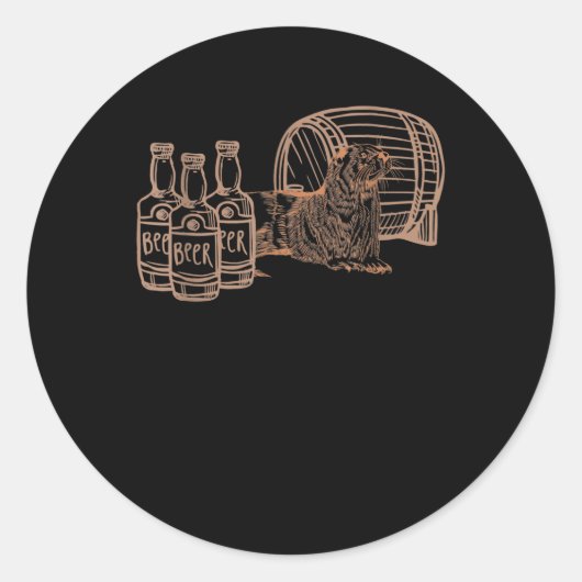 ビール好き飲み飲口 ラウンドシール (正面)