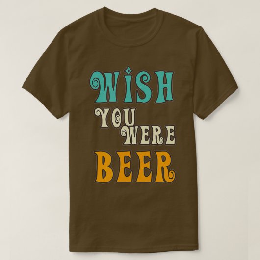 ビール好き – あなたがビールレトロドリンクだったおもしろいら Tシャツ (デザイン正面)